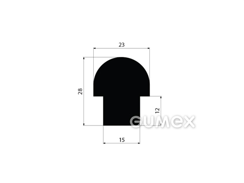 GUMMIPROFILE T-FORM - SBR